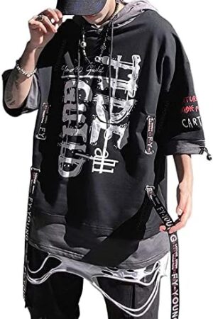 maglietta cyberpunk giapponese uomo